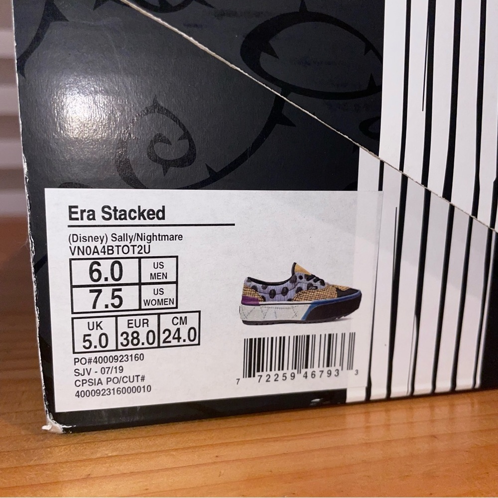 VANS DISNEY ERA STACKED The Nightmare Before Christmas Exclusive Shoes Size 7.5 - Picture 10 of 11
